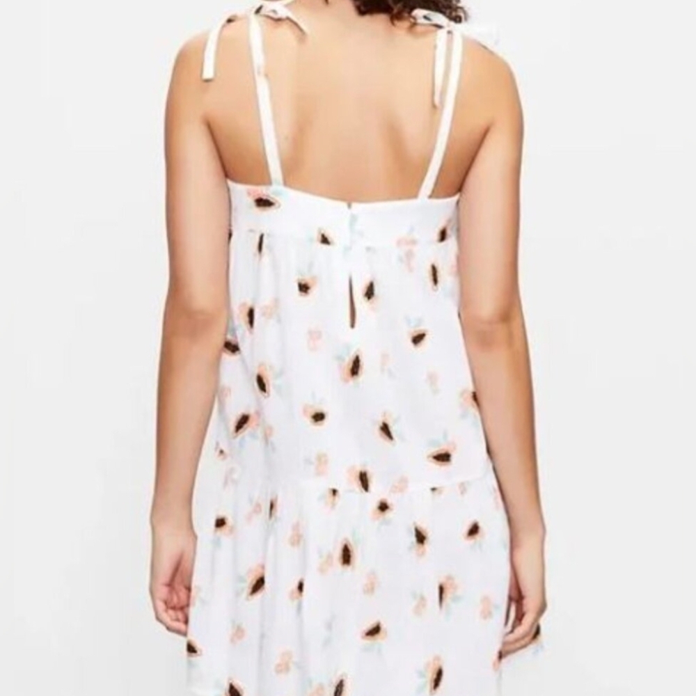 π Loft Beach Papaya Tie Strap Swing Dress - Picture 6 of 7
